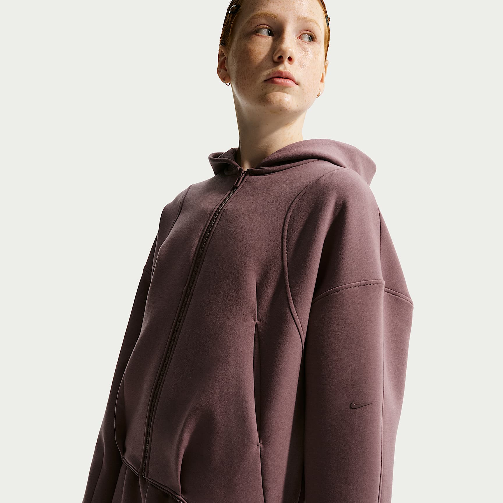 Nike MAVN Girls' Therma-FIT Knit Full-Zip Hoodie. Nike IL